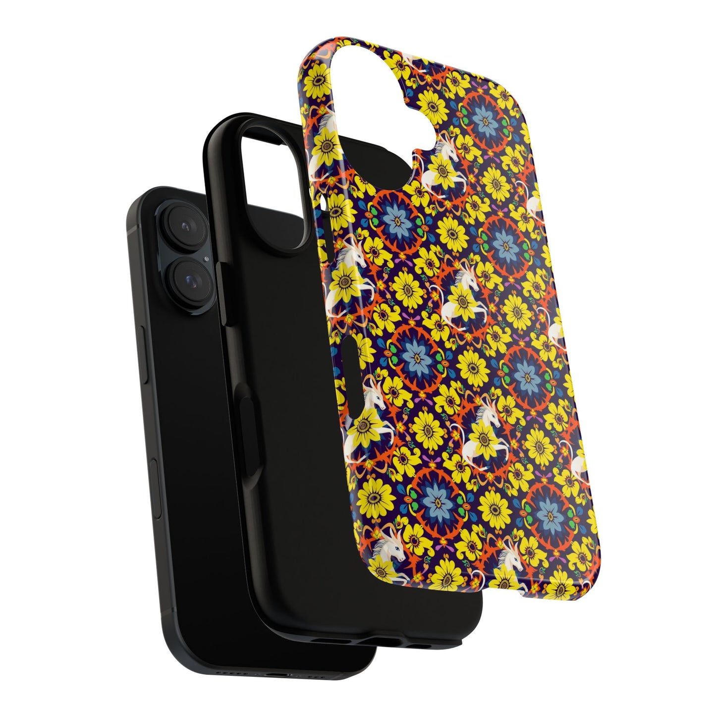 Tough Cases, Aquarius, Zodiac v3, Flower Pattern