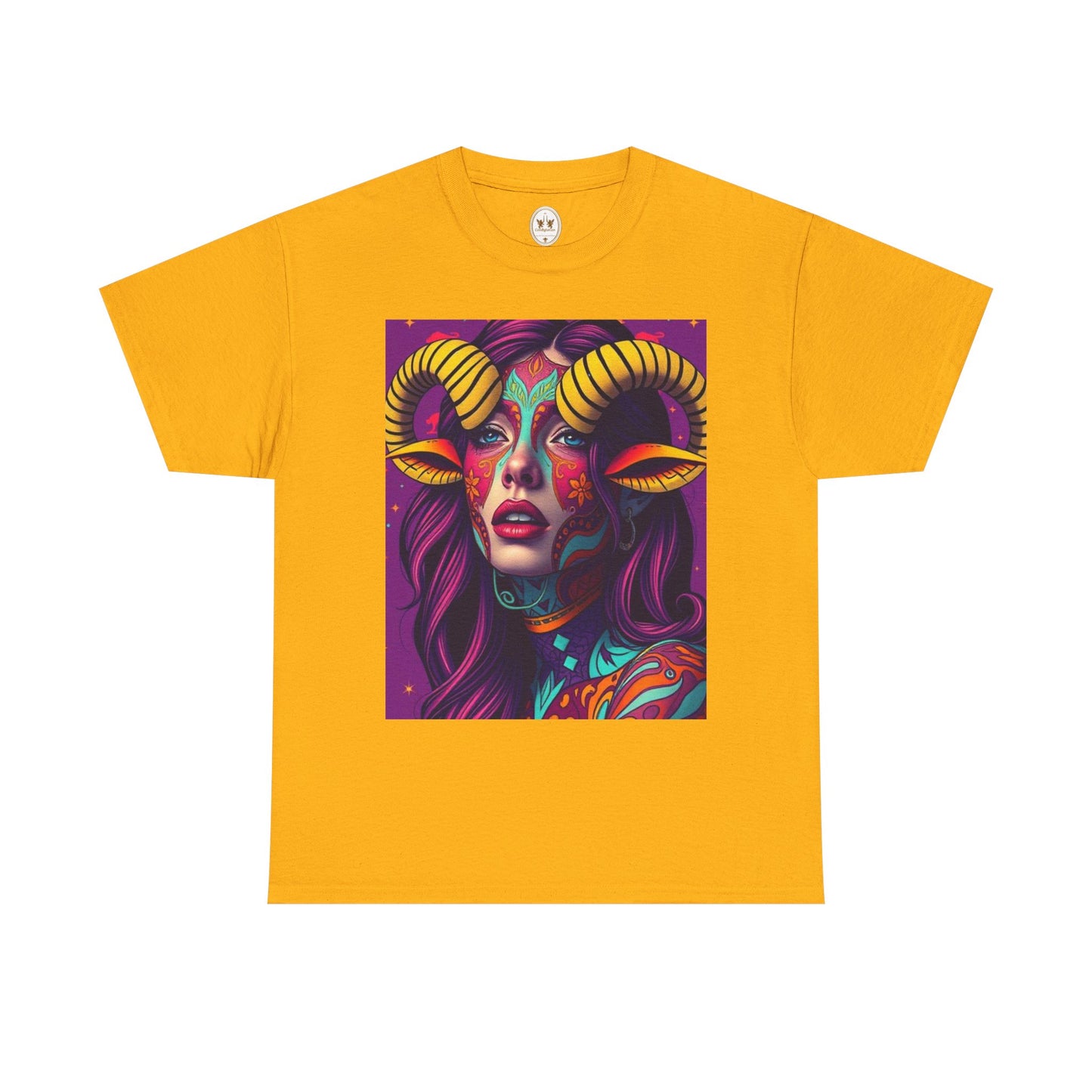 Unisex Heavy Cotton T-Shirt, Taurus, Zodiac v2, Sexy Art