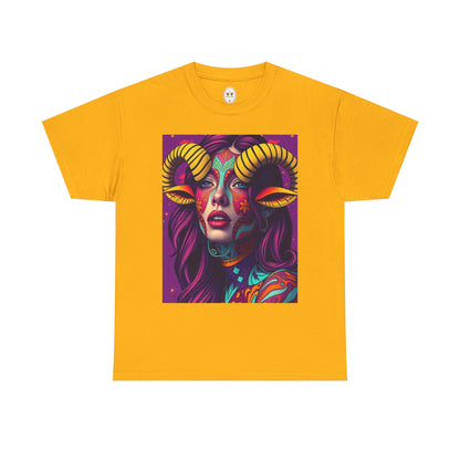 Unisex Heavy Cotton T-Shirt, Taurus, Zodiac v2, Sexy Art