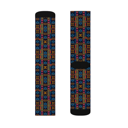 Sublimation Socks, Gemini, Zodiac v2, Shapes Pattern
