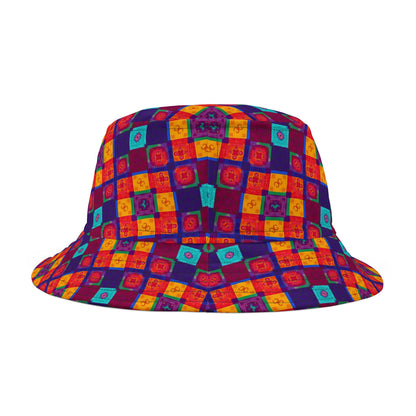 Bucket Hat, (AOP), Virgo, Zodiac Shape Pattern
