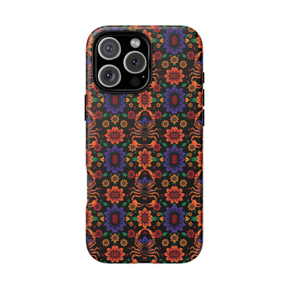 Tough Cases, Scorpio, Zodiac, Flower Pattern