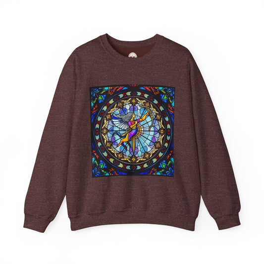 Unisex Heavy Blend™ Crewneck Sweatshirt, Glass, Sagittarius Zodiac Design