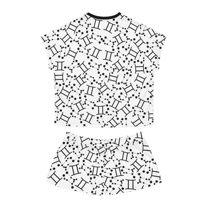Women's Short Pajama Set Gemini Zodiac Sign (AOP)