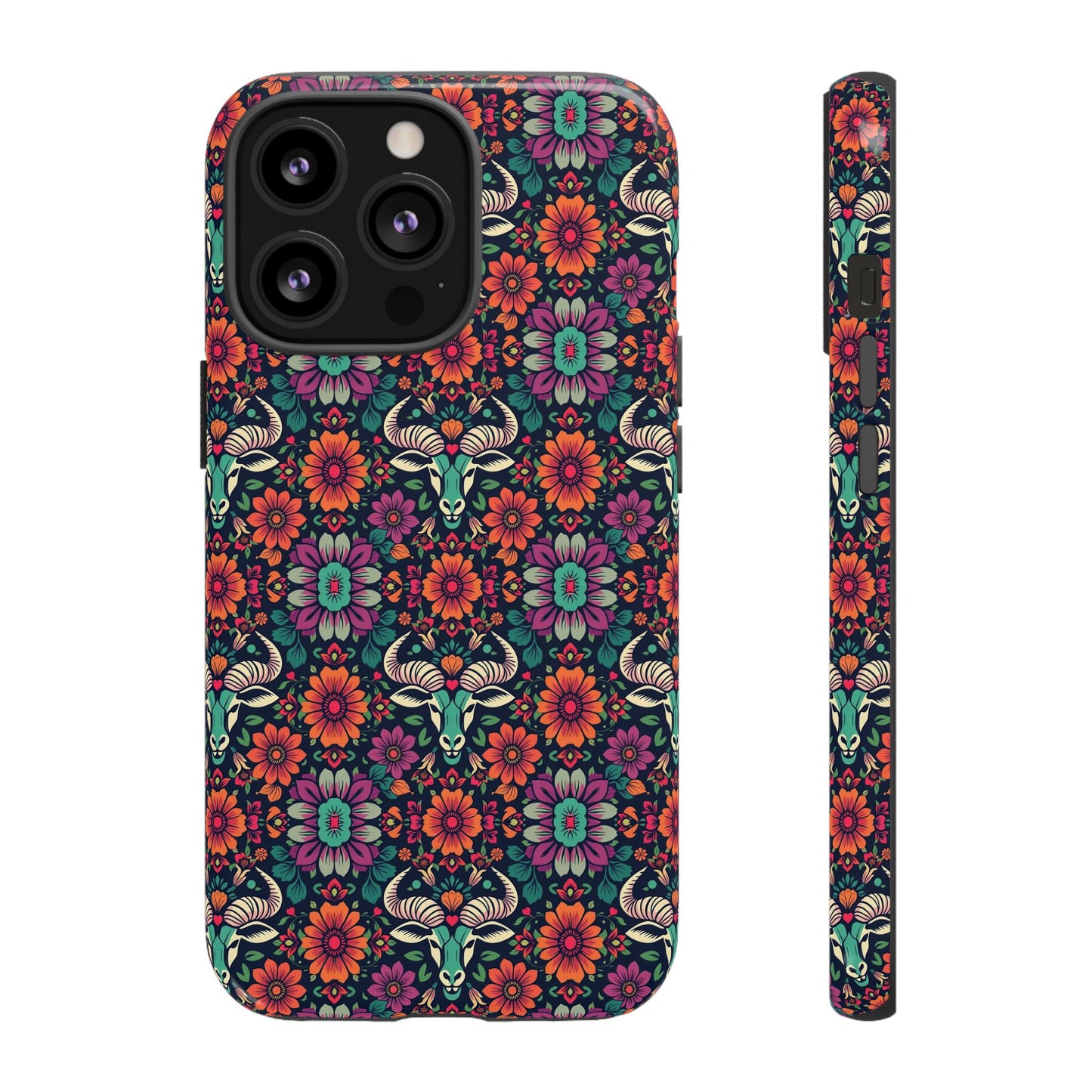 Tough Cases, Taurus, Zodiac v4, Flower Pattern