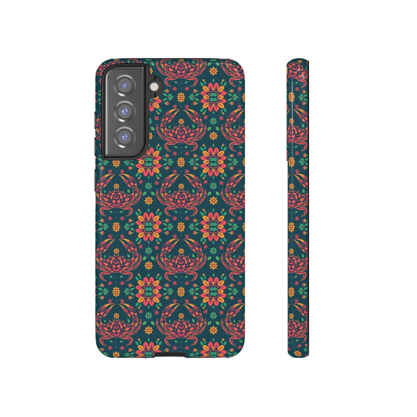 Tough Cases, Cancer, Zodiac v4, Flower Pattern
