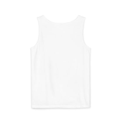 Unisex Garment-Dyed, Tank Top, Aquarius Design, Pop Art, 100% Ringspun US cotton
