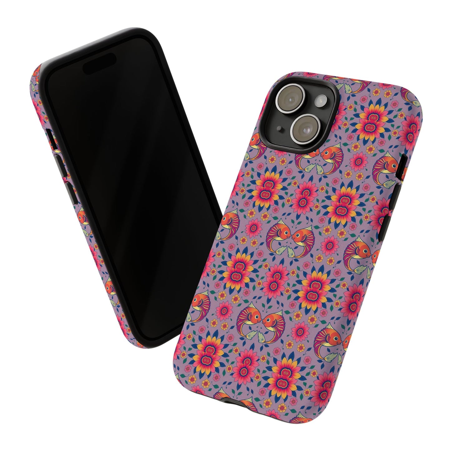 Tough Cases, Pisces, Zodiac v3, Flower Pattern