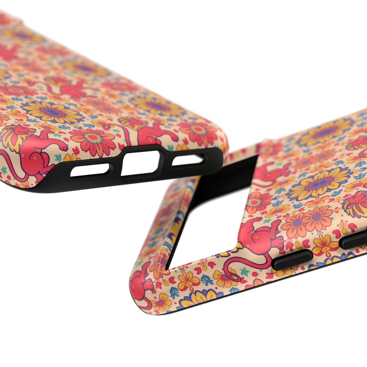 Tough Cases, Leo, Zodiac v1, Flower Pattern