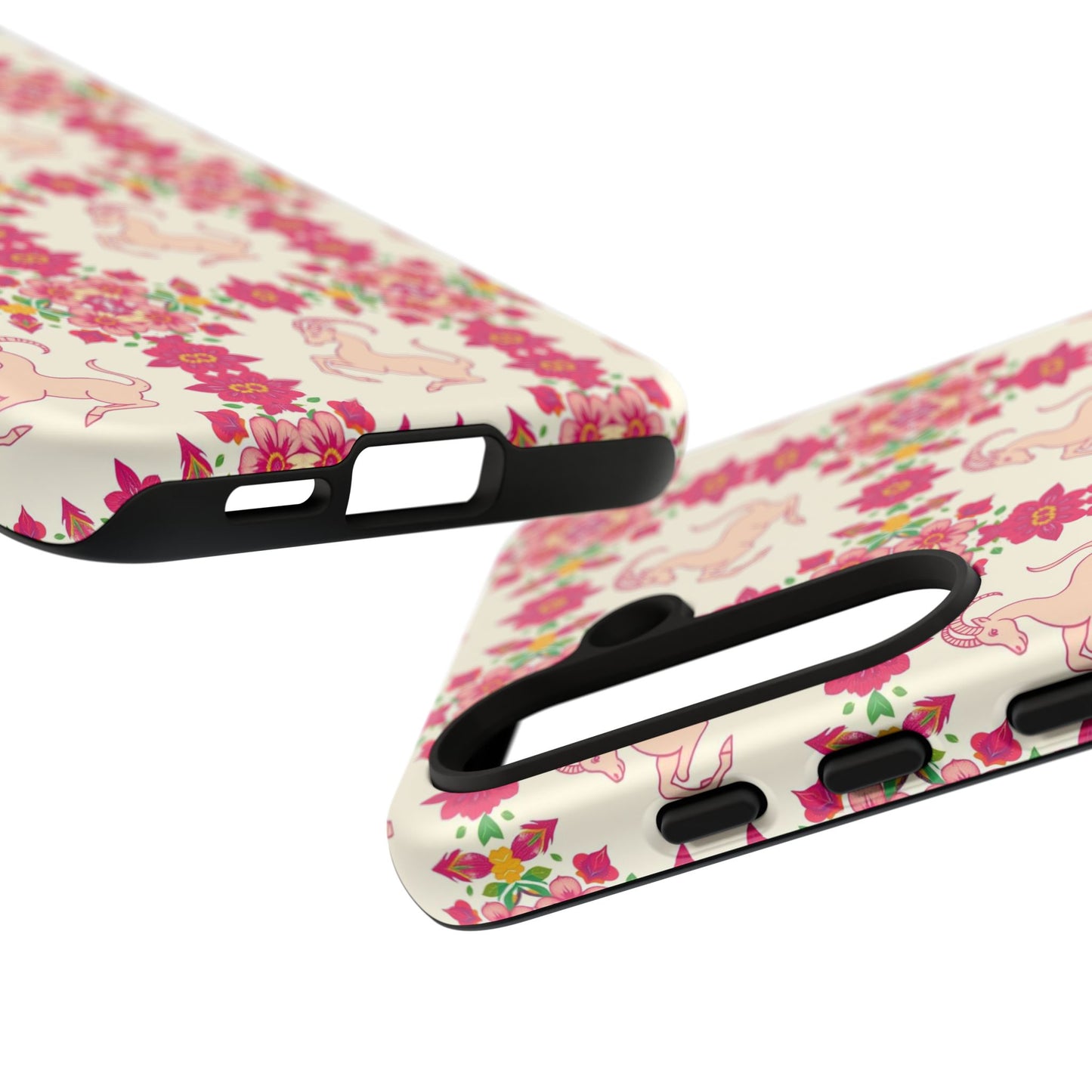 Tough Cases, Capricorn, Zodiac v3, Flower Pattern