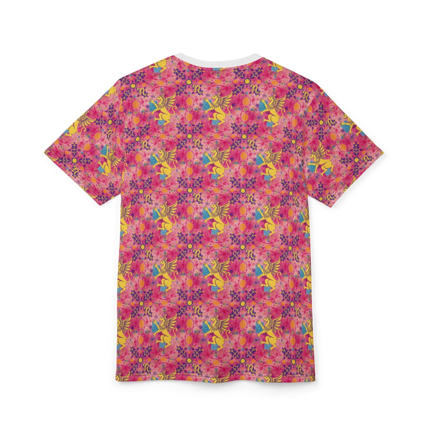 Unisex Cut & Sew T-Shirt, AOP, Virgo, Zodiac, Pattern