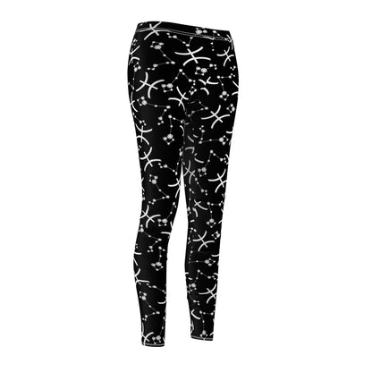 Women's Zodiac Cut & Sew Casual Leggings Pisces Zodiac sign