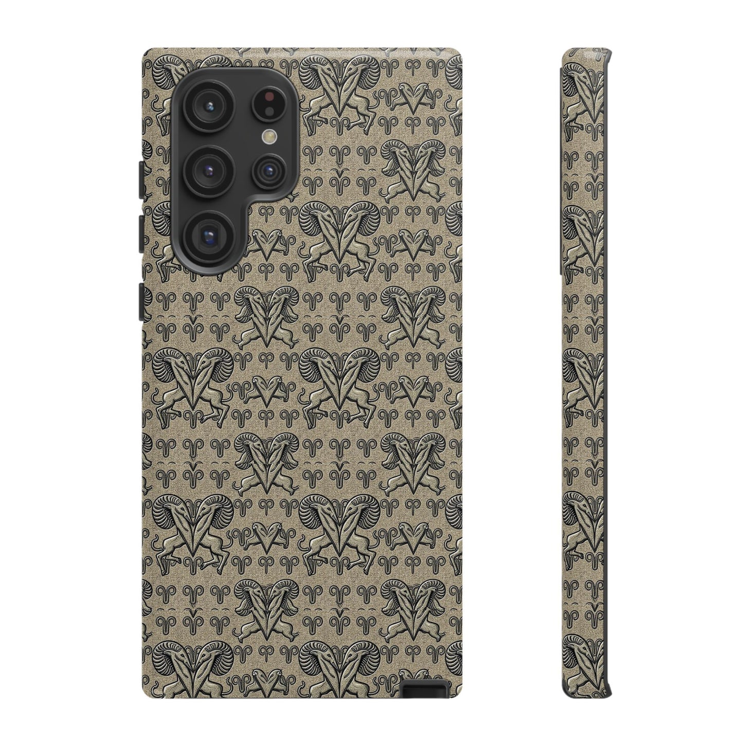 Tough Cases, Aries, Zodiac, Metal Pattern