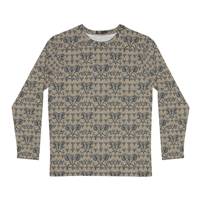 Men's Long Sleeve Shirt, (AOP), Aries, Zodiac, Pattern