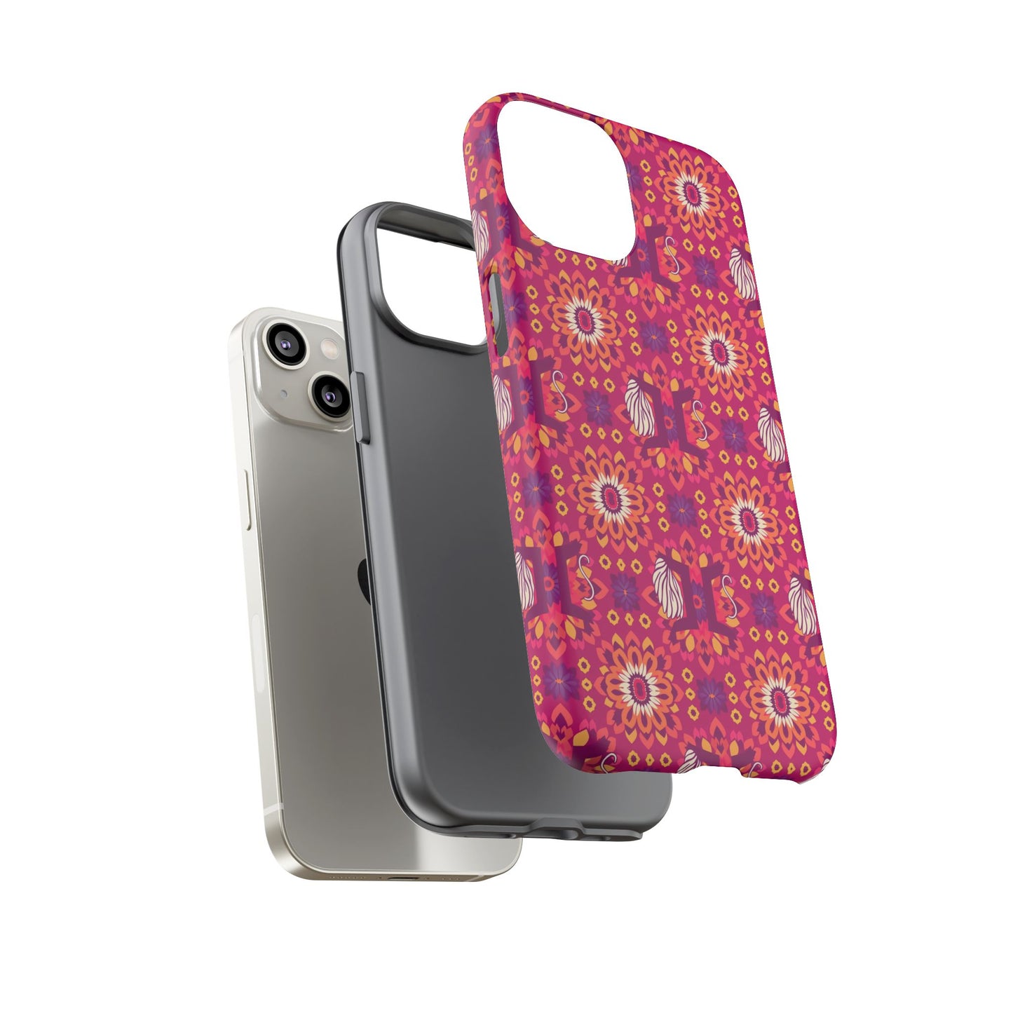 Tough Cases, Gemini, Zodiac v1, Flower Pattern