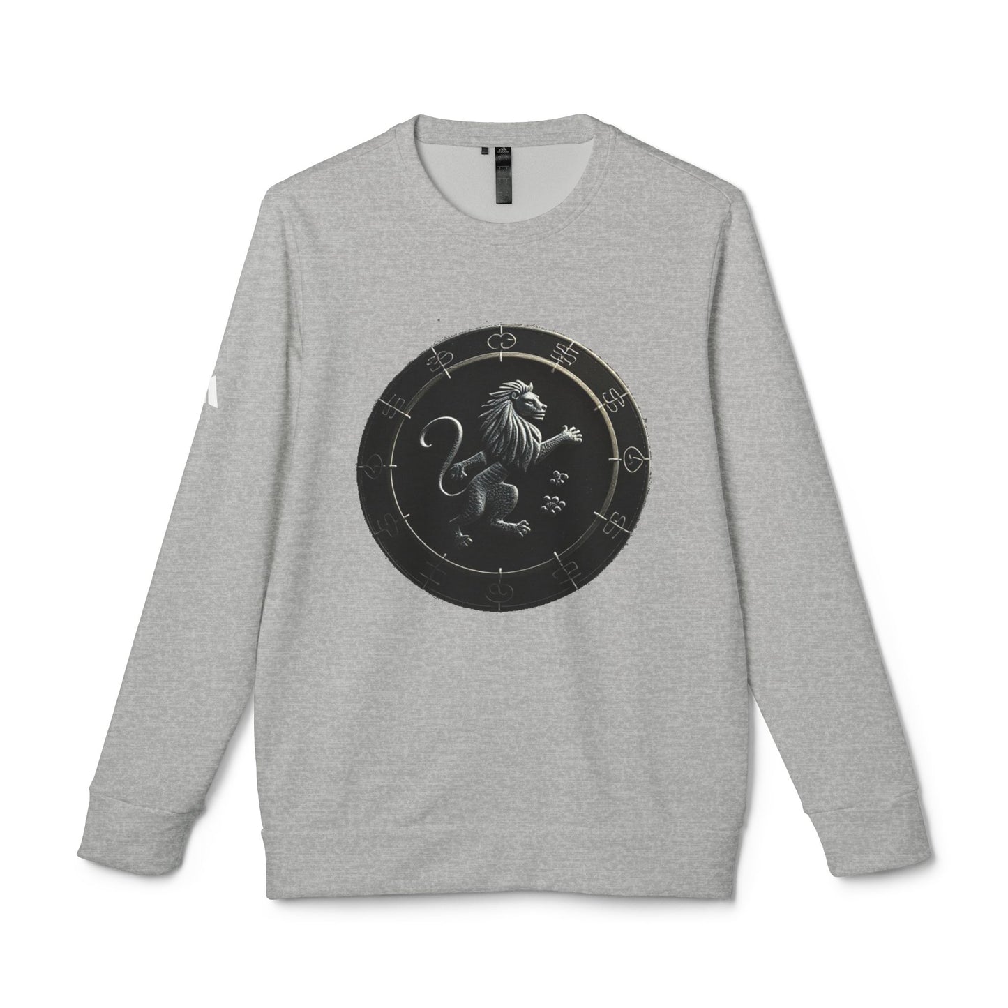 Adidas, Unisex Fleece Crewneck Sweatshirt, Leo, Space Animal, Zodiac