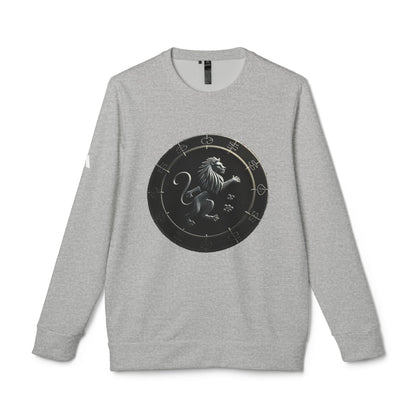 Adidas, Unisex Fleece Crewneck Sweatshirt, Leo, Space Animal, Zodiac