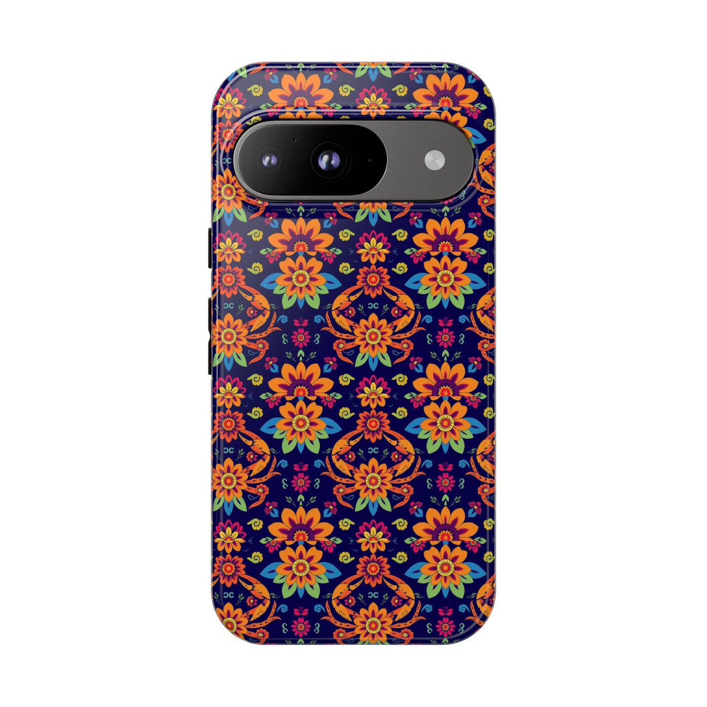 Tough Cases, Cancer, Zodiac, Flower Pattern