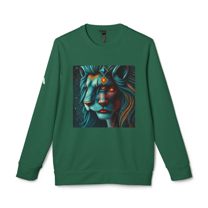 Adidas, Unisex Fleece Crewneck Sweatshirt, Leo, Pop Art, Zodiac
