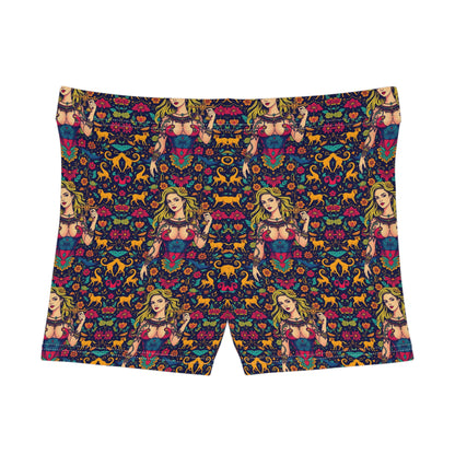 Women's Shorts, (AOP), Libra, Zodiac v3, Sexy Pattern