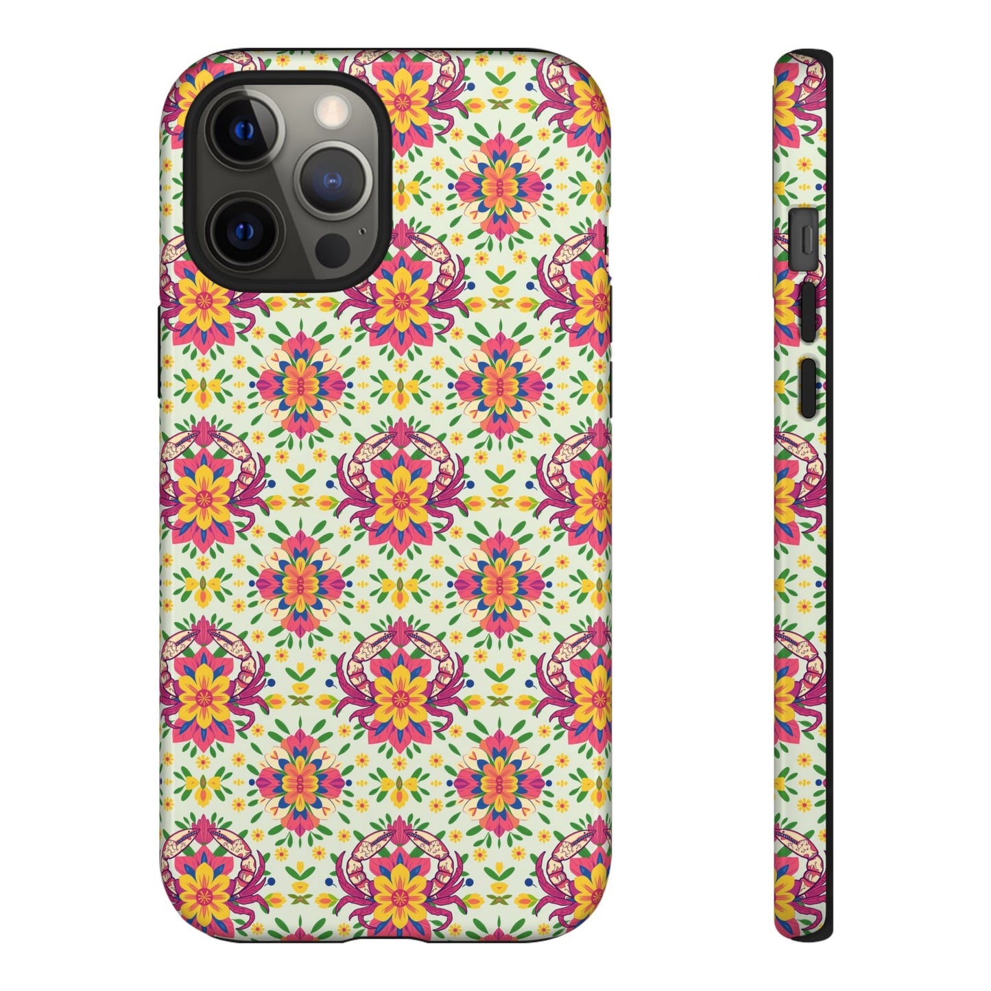 Tough Cases, Cancer, Zodiac v3, Flower Pattern