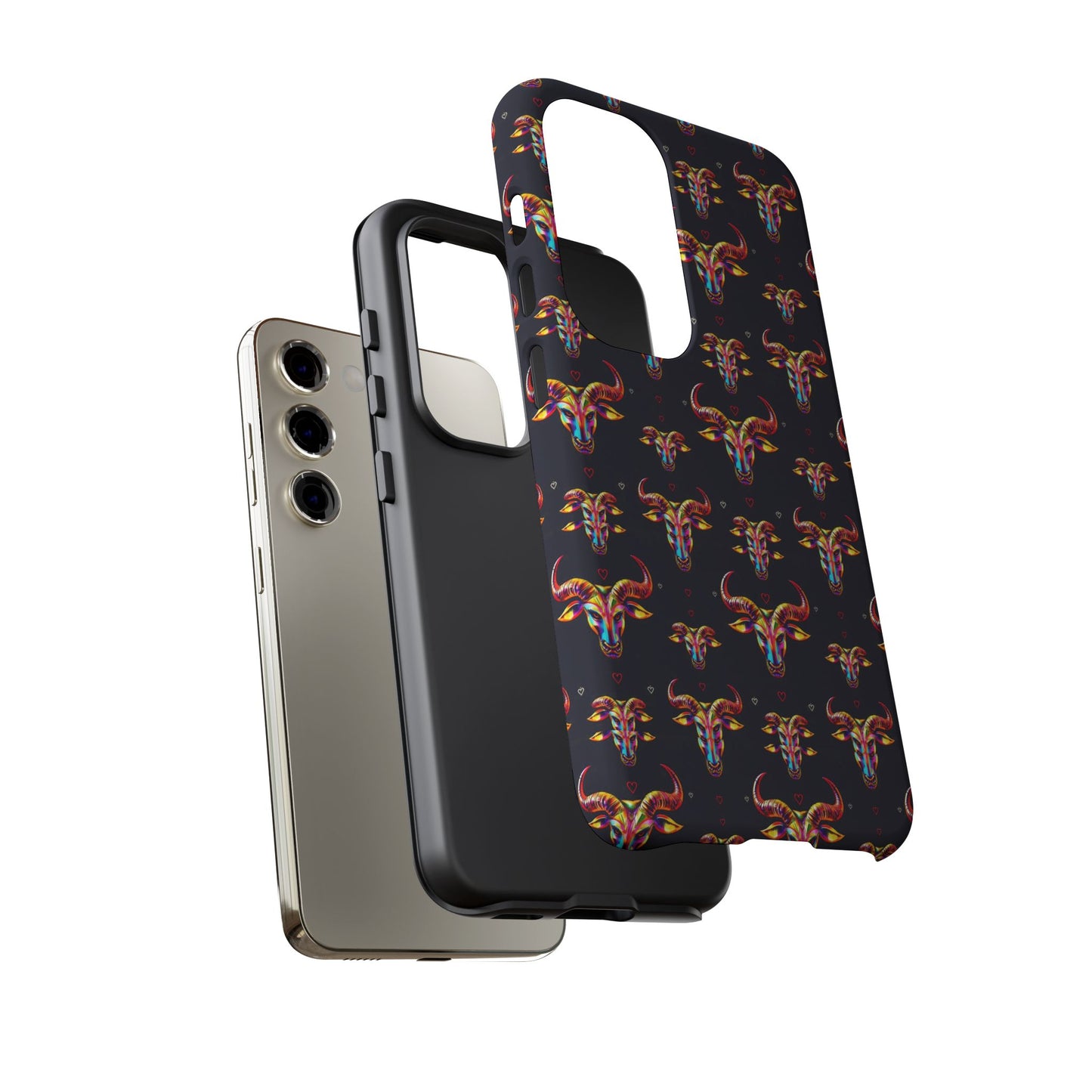 Tough Cases, Taurus, Zodiac, Metal Pattern