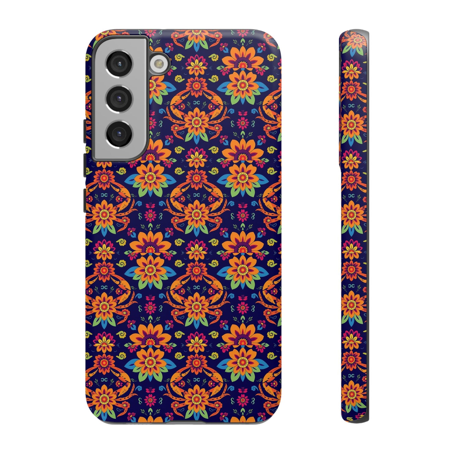 Tough Cases, Cancer, Zodiac, Flower Pattern