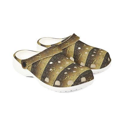 EVA Foam Rubber Shoes, (AOP), Aquarius, Zodiac v3, Pattern