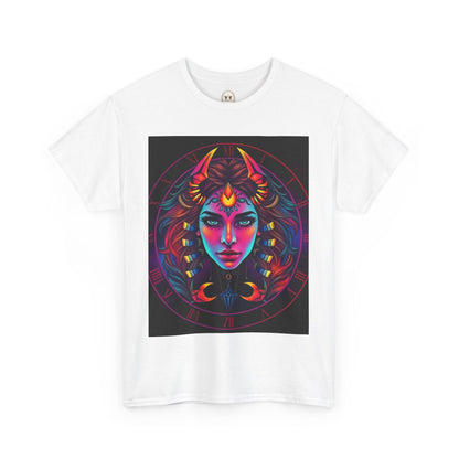 Unisex Heavy Cotton T-Shirt, Scorpio, Zodiac v4, Sexy Art