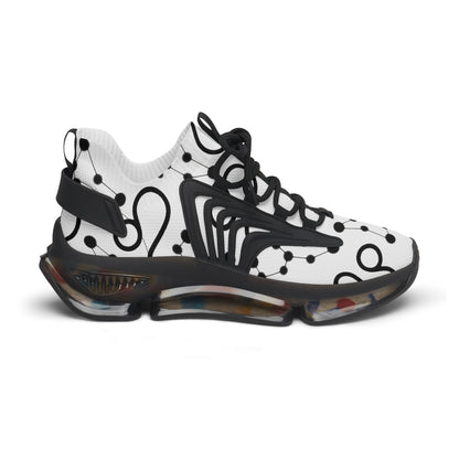 Women's Mesh Sneakers, Constellation & Symbol, Leo Zodiac Sign, AOP