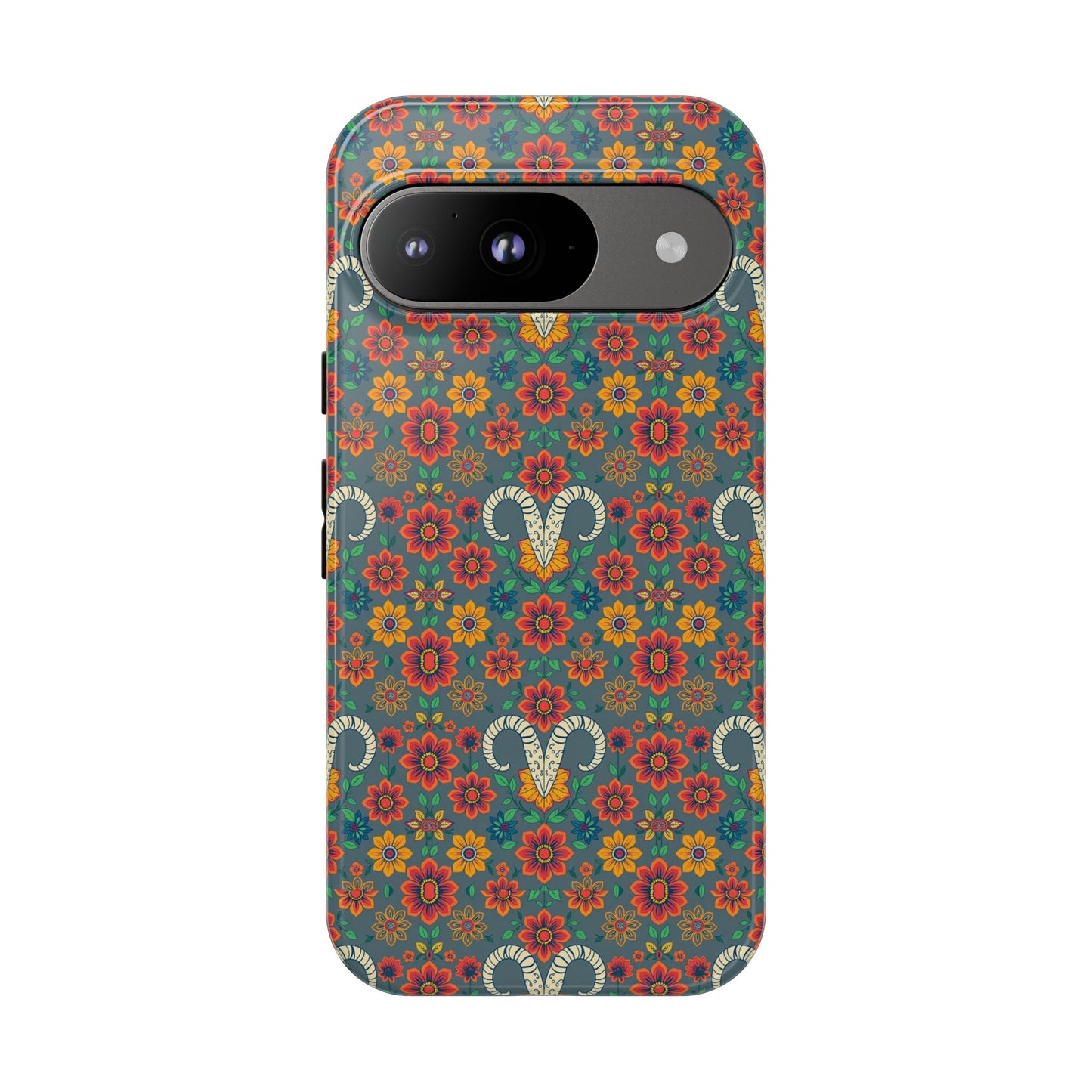 Tough Cases, Aries, Zodiac v3, Flower Pattern