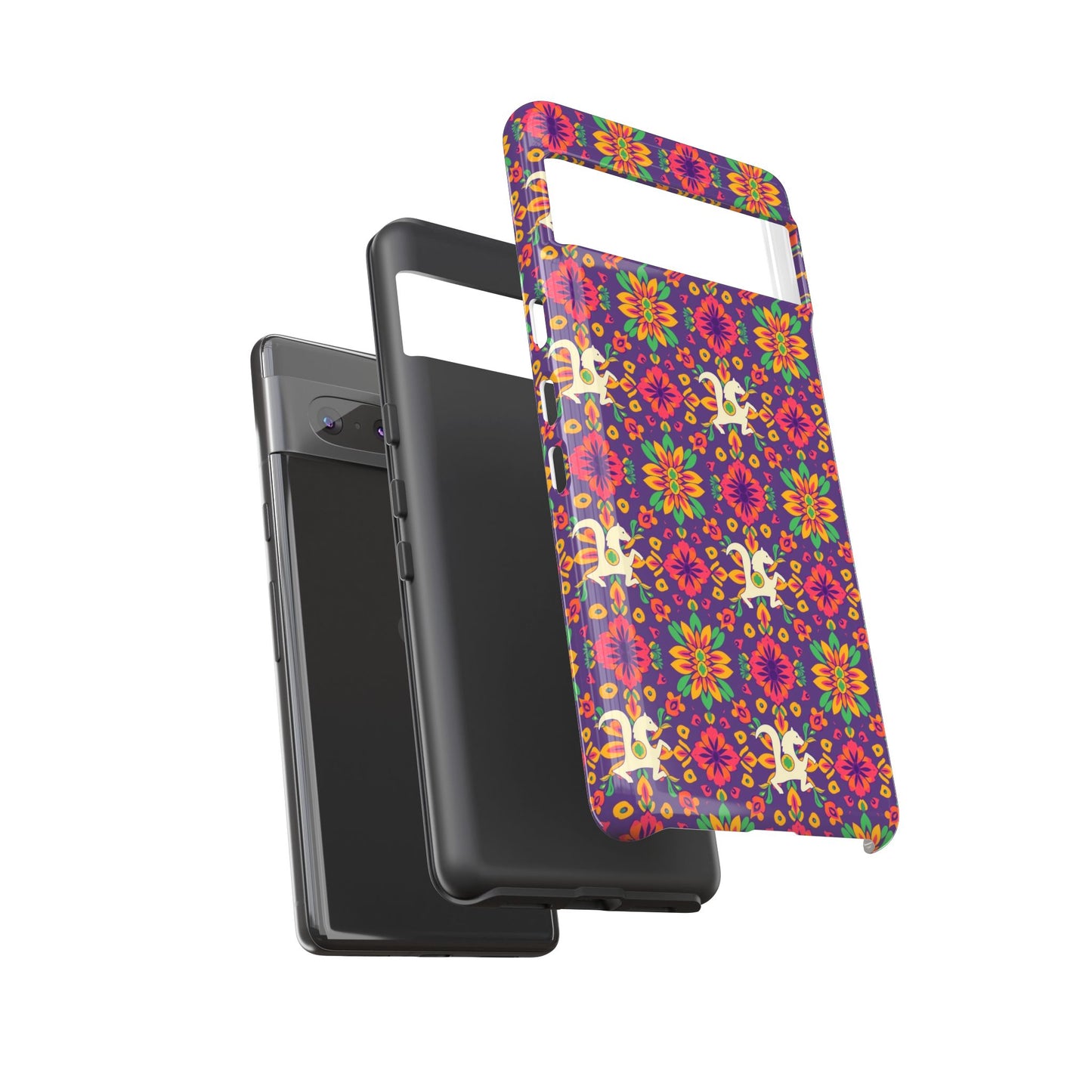 Tough Cases, Aquarius, Zodiac v1, Flower Pattern