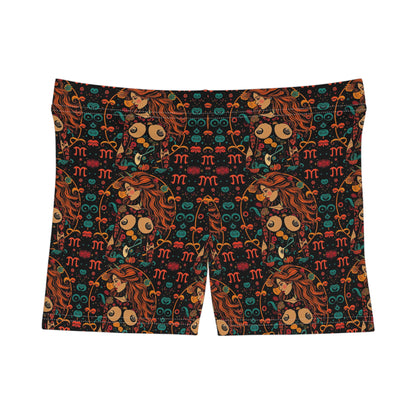 Women's Shorts, (AOP), Aquarius, Zodiac, Sexy Pattern