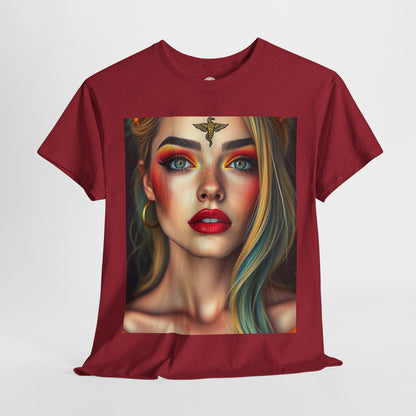 Unisex Heavy Cotton T-Shirt, Virgo, Zodiac, Sexy Art