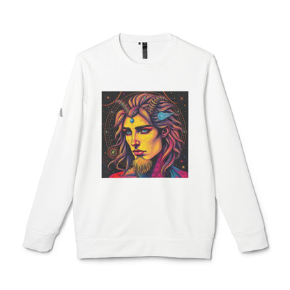 Adidas, Unisex Fleece Crewneck Sweatshirt, Aquarius, Pop Art v1, Zodiac