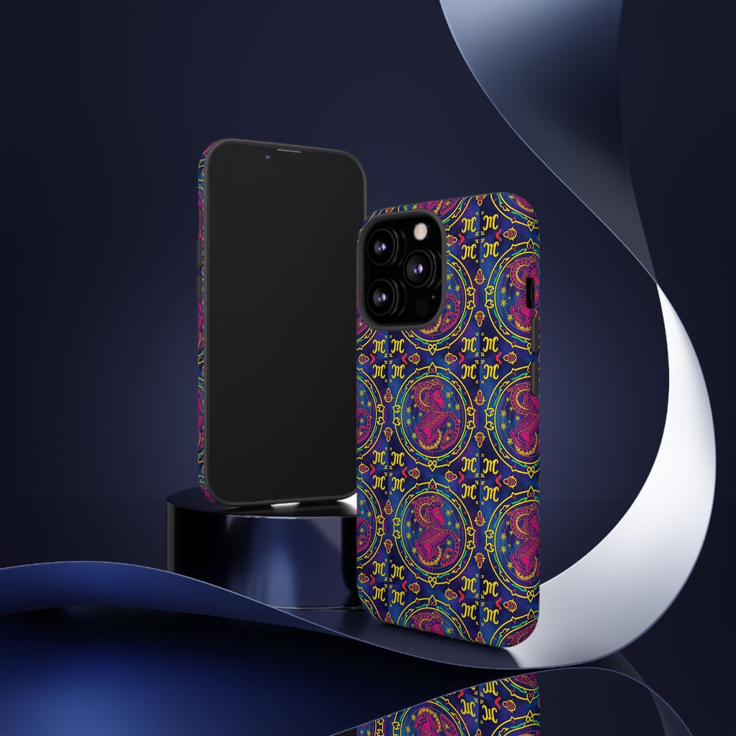 Tough Cases, Capricorn, Zodiac, Metal Pattern