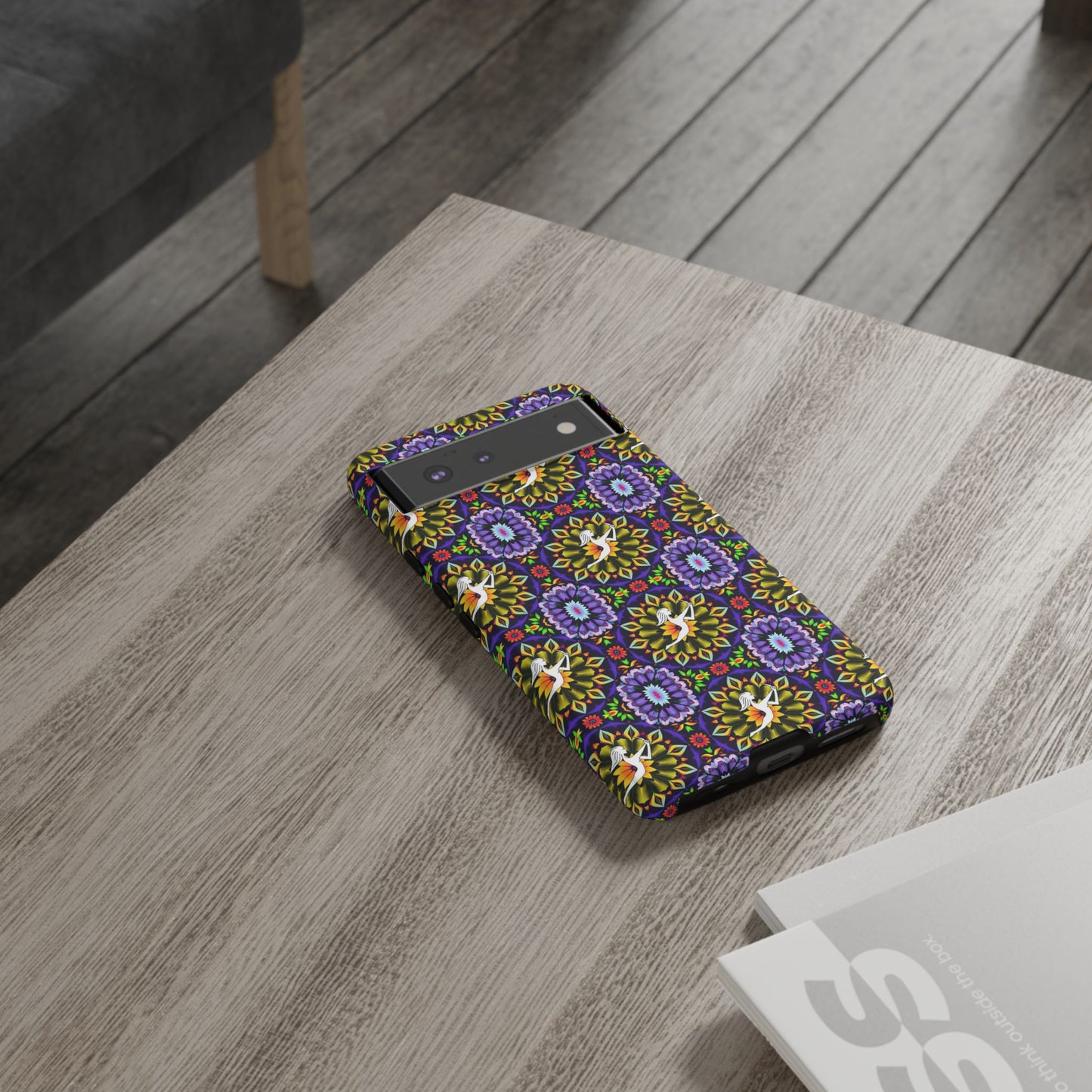 Tough Cases, Sagittarius, Zodiac v1, Flower Pattern