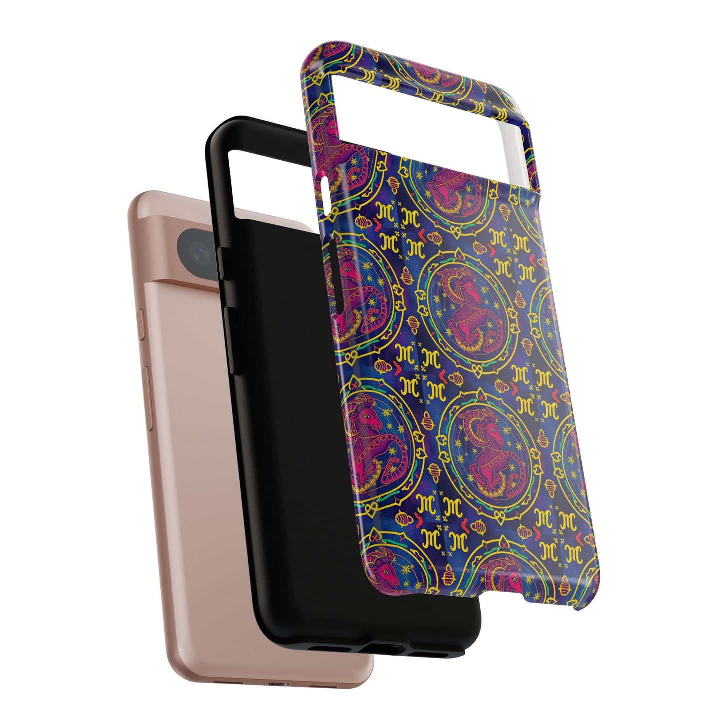Tough Cases, Capricorn, Zodiac, Metal Pattern