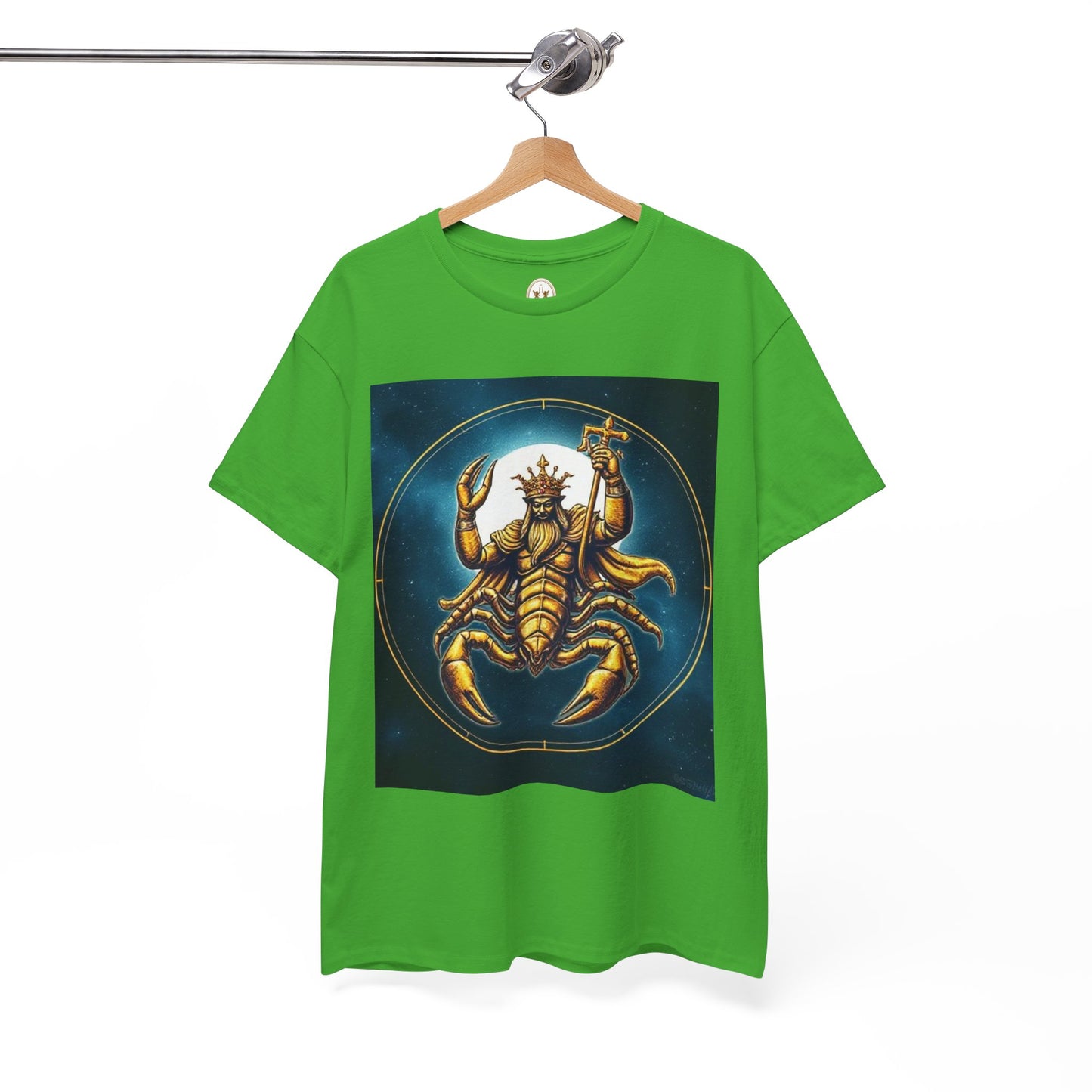 Unisex Heavy Cotton T-Shirt, Moon, Scorpio Zodiac Design