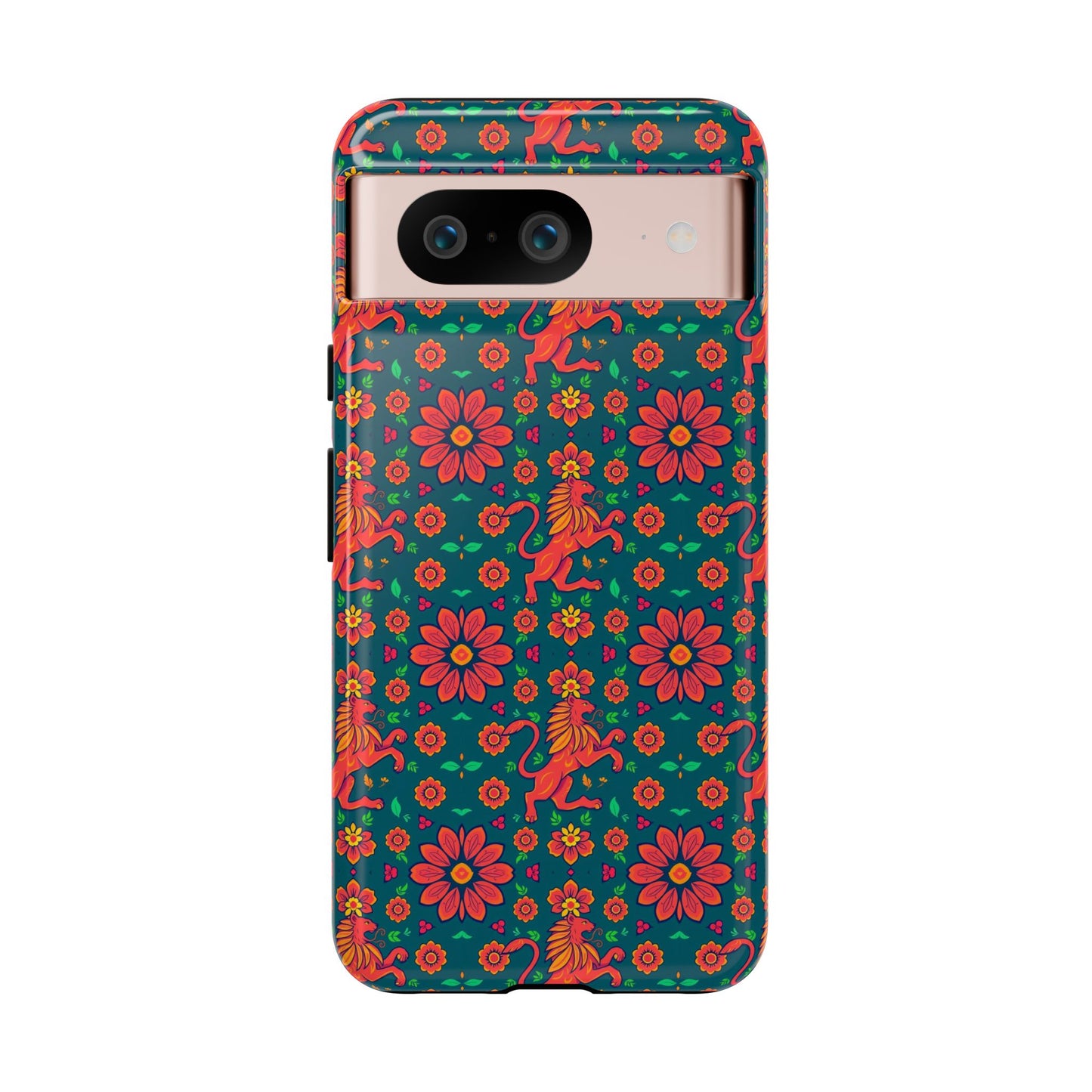 Tough Cases, Leo, Zodiac v2, Flower Pattern