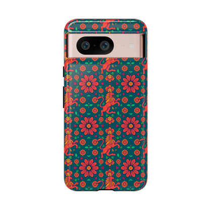 Tough Cases, Leo, Zodiac v2, Flower Pattern