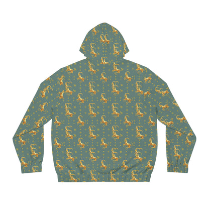 Full-Zip Hoodie (AOP), Capricorn, Zodiac v2, Pattern