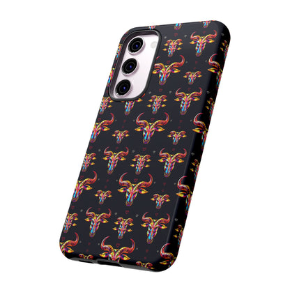 Tough Cases, Taurus, Zodiac, Metal Pattern