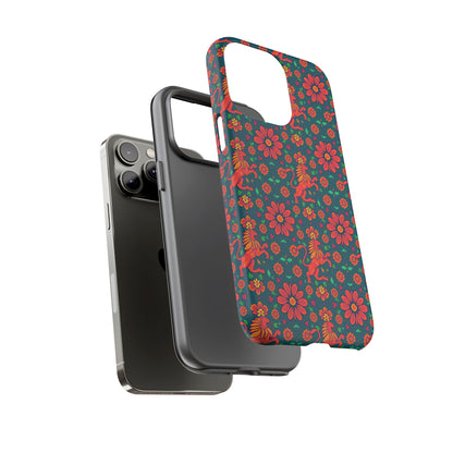 Tough Cases, Leo, Zodiac v2, Flower Pattern