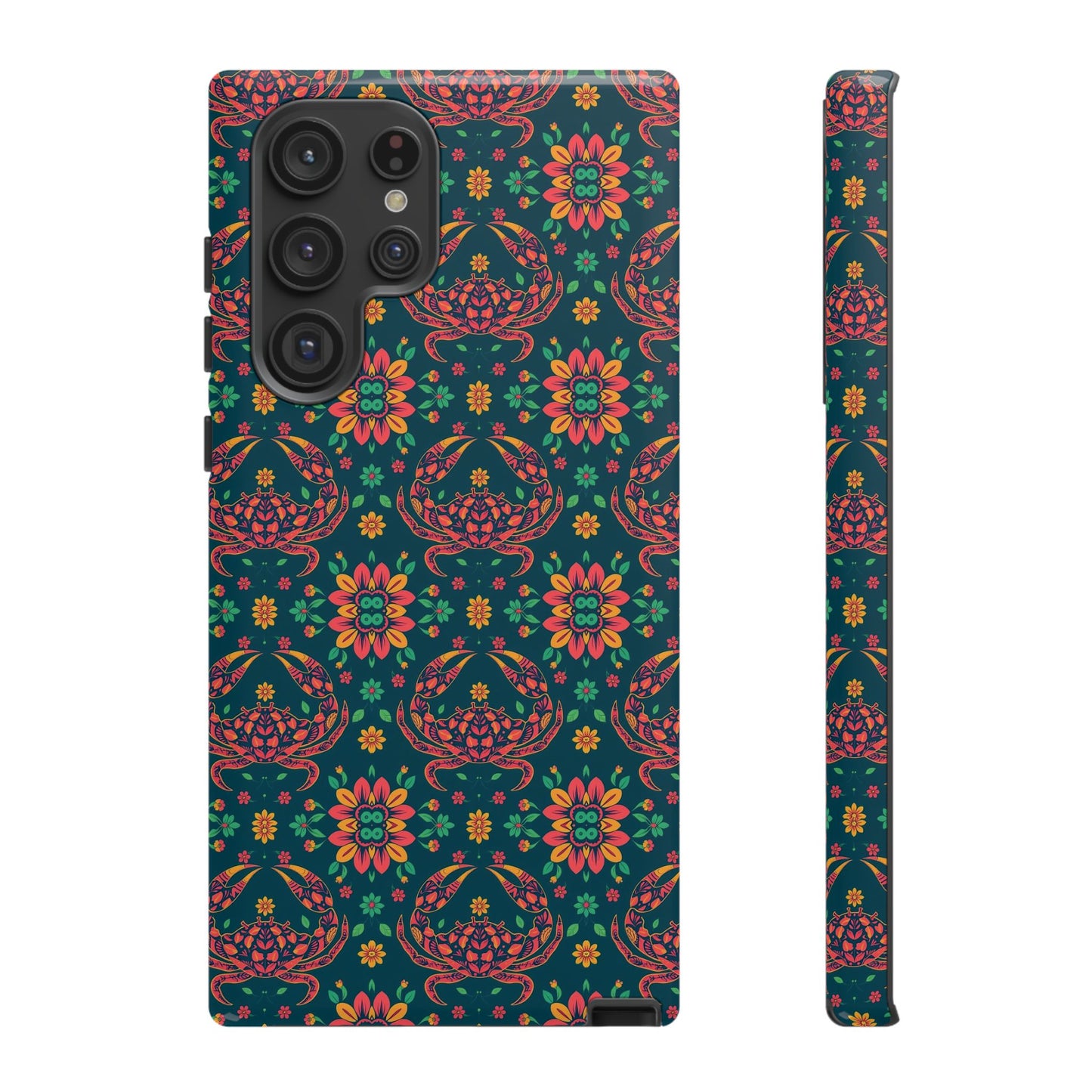 Tough Cases, Cancer, Zodiac v4, Flower Pattern