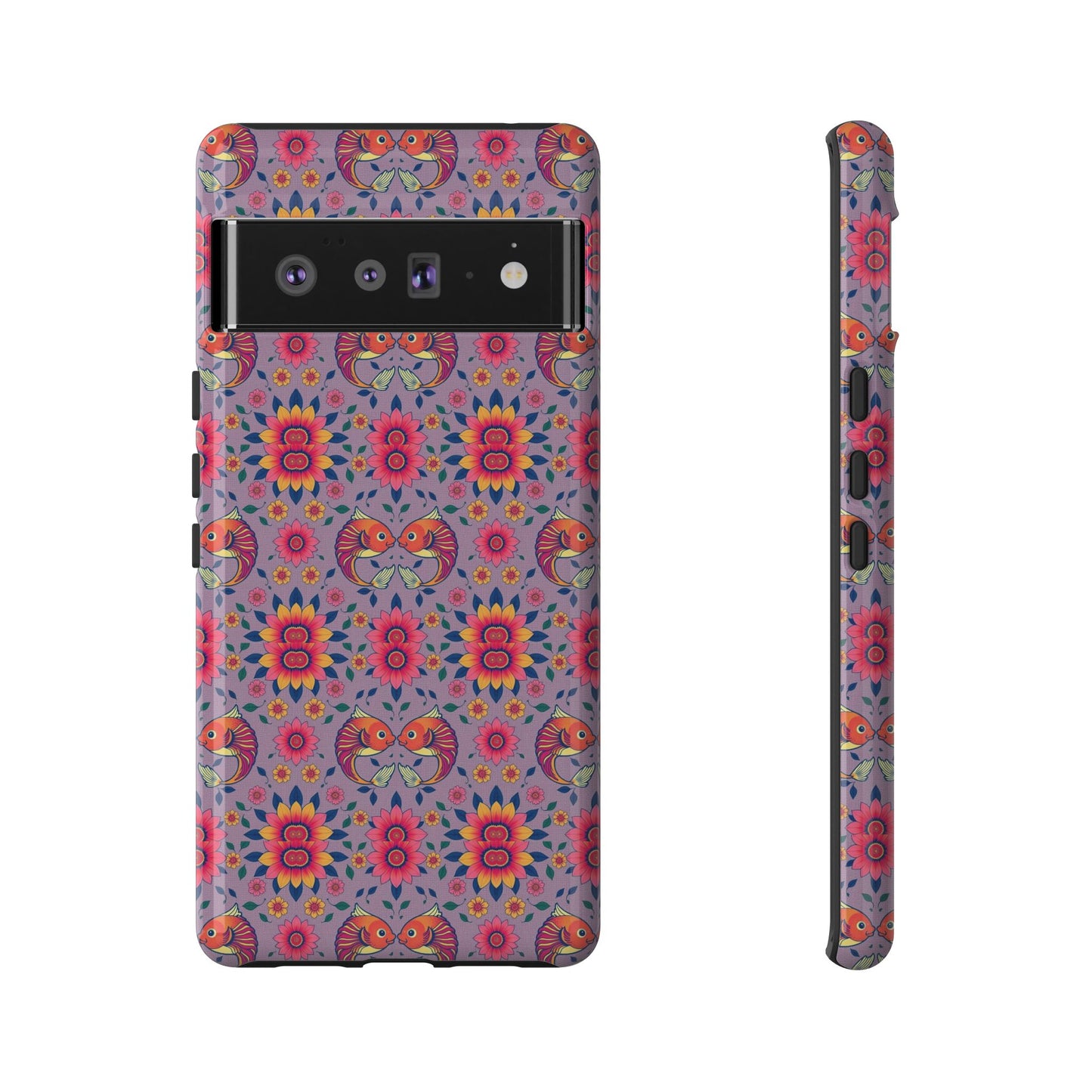 Tough Cases, Pisces, Zodiac v3, Flower Pattern