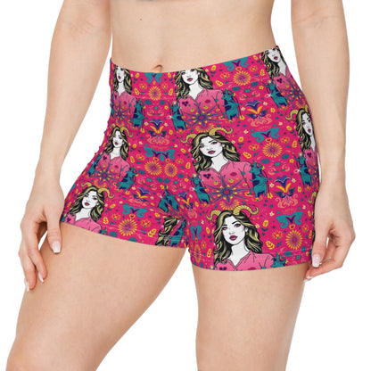 Women's Shorts, (AOP), Capricorn, Zodiac, Sexy Pattern