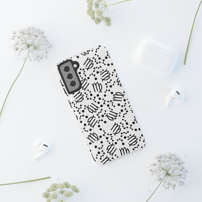 Tough Cases with the Virgo Zodiac sign for iPhone, Samsung Galaxy, and Google Pixel devices
