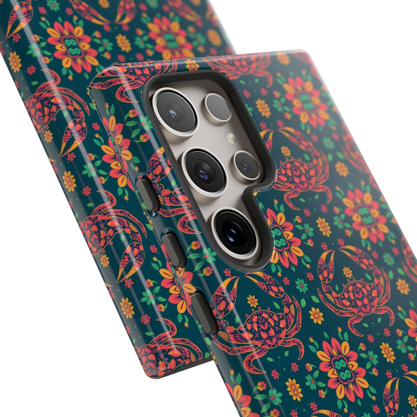 Tough Cases, Cancer, Zodiac v4, Flower Pattern