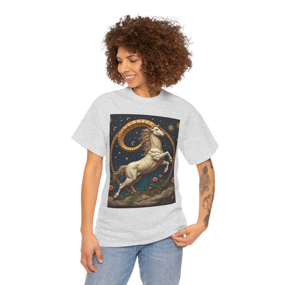 Unisex Heavy Cotton T-Shirt, Aries Animal. Zodiac Design